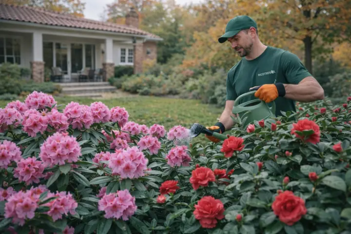 Venta de tierra y mantillo para jardines y mantenimiento de jardinería en Madrid - Ricotrebol - Plantas para otoño camelias