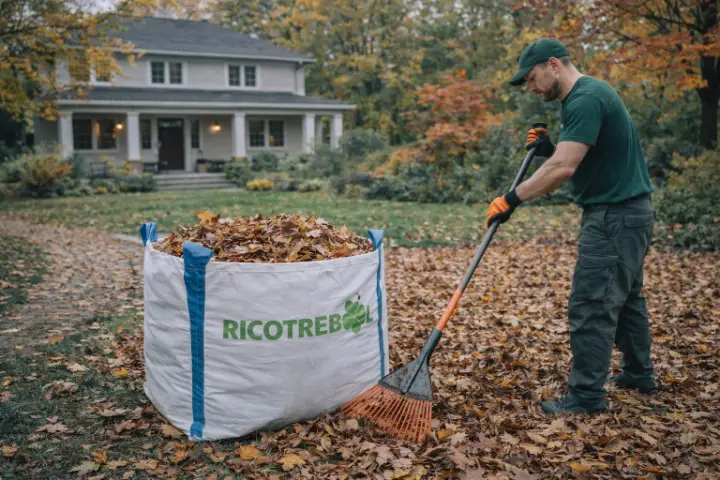 Venta de tierra y mantillo para jardines y mantenimiento de jardinería en Madrid - Ricotrebol - Las hojas secas de otoño son un tesoro para tu jardín