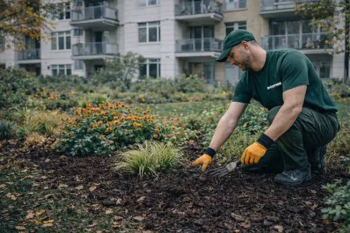 Venta de tierra y mantillo para jardines y mantenimiento de jardinería en Madrid - Ricotrebol - Un buen uso del mantillo mejora la calidad de tu suelo y favorece el crecimiento de tus plantas.