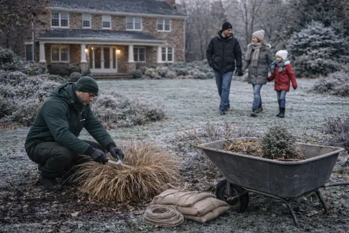 Venta de tierra y mantillo para jardines y mantenimiento de jardinería en Madrid - Ricotrebol - Preparar el jardín para el invierno con estos sencillos pasos
