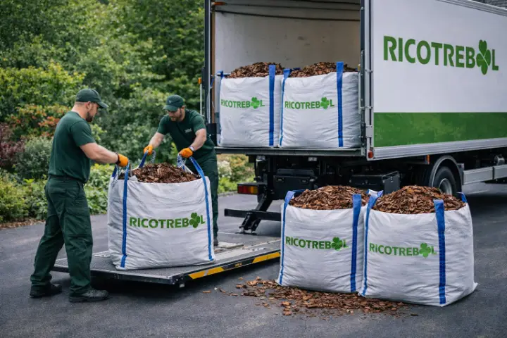 Venta de tierra y mantillo para jardines y mantenimiento de jardinería en Madrid - Ricotrebol - La corteza de pino es el mejor aliado de tu jardín en invierno