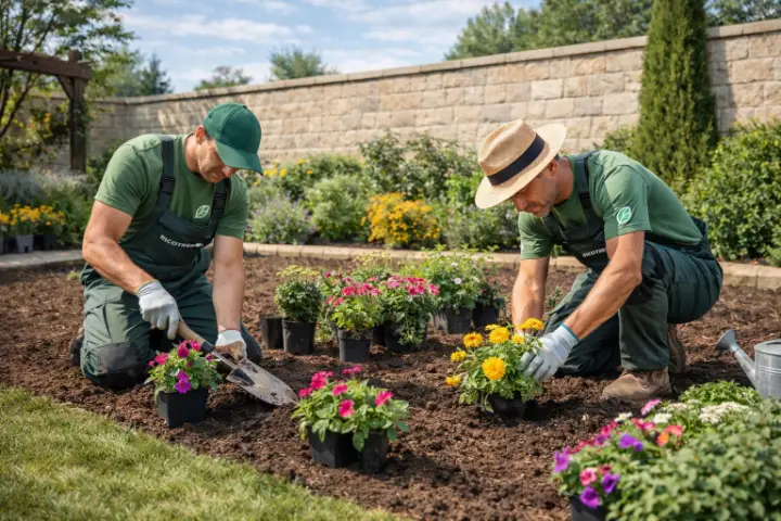 Venta de tierra y mantillo para jardines y mantenimiento de jardinería en Madrid - Ricotrebol - Trasplantar plantas de temporada en mayo para un jardín espectacular