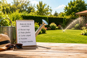 Venta de tierra y mantillo para jardines y mantenimiento de jardinería en Madrid - Ricotrebol - Cómo cuidar el jardín en vacaciones para encontrarlo perfecto a tu regreso